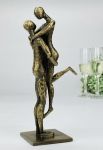 FÆLLES DRØMME – ægte bronze - metalfigurer som gaveide